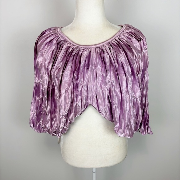 L’IDEE De Luxe Top in Violet Size 8 - Picture 2 of 10